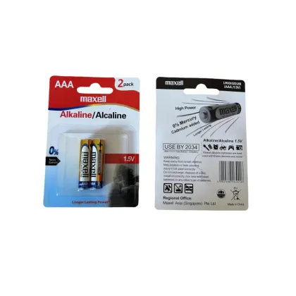 Maxell Battery LR6 AA for TV Remotes, Fingerprint Locks, Toy Cars, and More