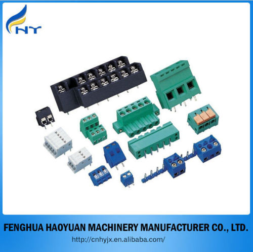 black blue green plastic terminal block connector