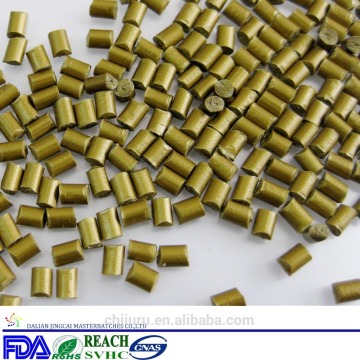 High concentrate gold color masterbatch from Chinese Factory