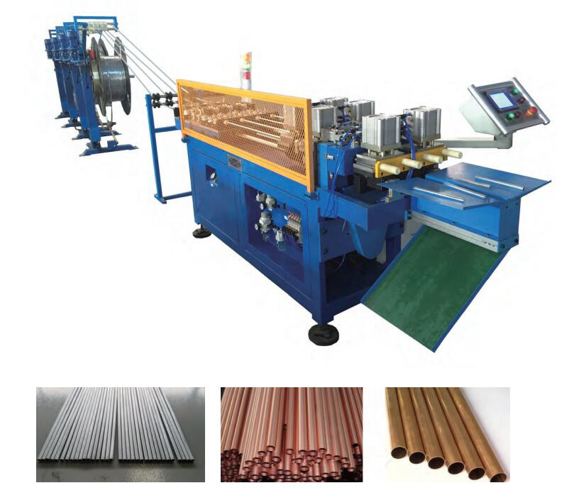 CNC 4-Station Pipe Straightening & Cutting Machine