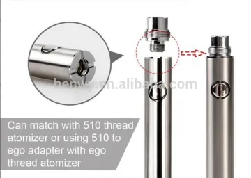 China supplier e-cigarette best battery evod kc haha battery with bottom 5 pin passthrough