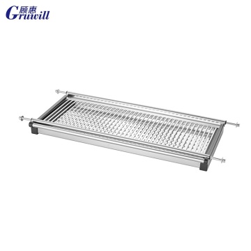 Modern stainless steel kitchen storage rack