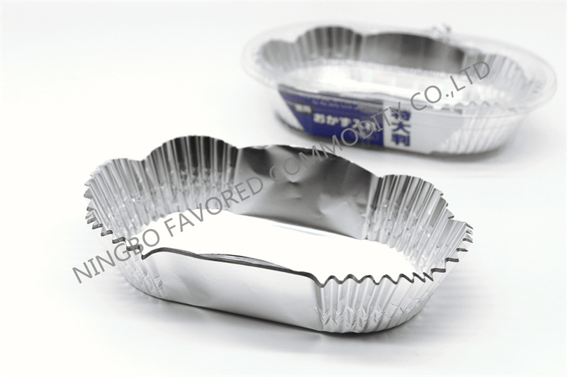 Aluminium foil cup large oval XL size