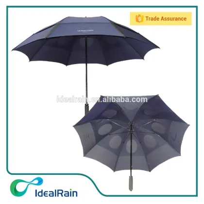 double layer pronotion windproof blunt golf umbrella
