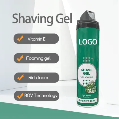 Private Label Sensitive Skin Shaving Gel & Foam for Men