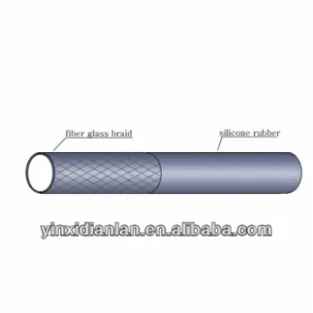 SRB sleeve with fiberglass braid inside and silicone rubber extruded outside