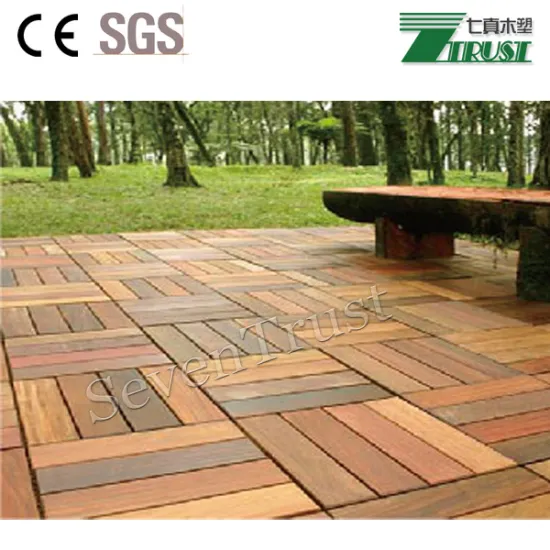 High Quality Interlocking outdoor deck tiles/WPC DIY Floor/ Wood plastic Composite tiles