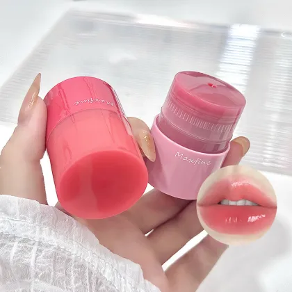 Korean Cosmetics: Colored Lip Balm Lip Gloss for Moisturizing and Portable Lip Care