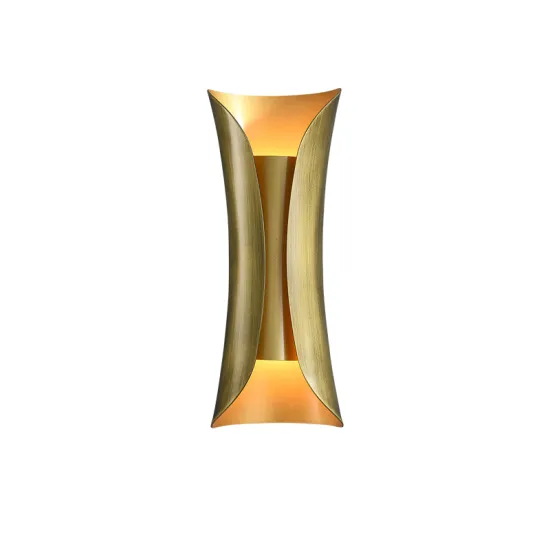 Modern Black Gold LED Wall Lamp for Bedroom and Hotel Decor