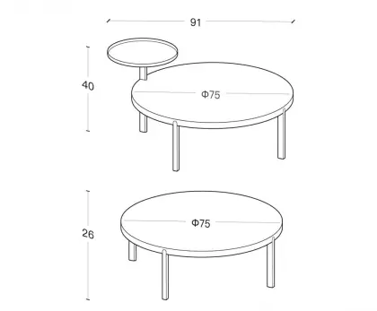 "Lotus Pond" Side Table