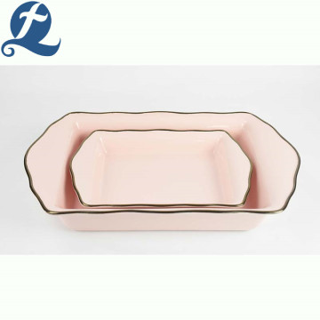 Cheap price wavy phnom penh ceramic bakeware