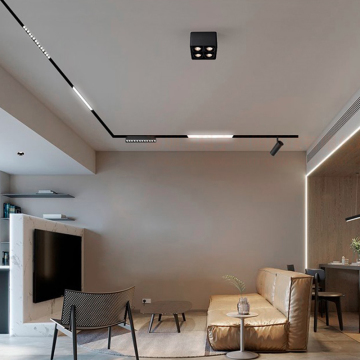 Ultra-thin Rail Tracklights for Dining, Restaurant, and Bar Lighting Systems