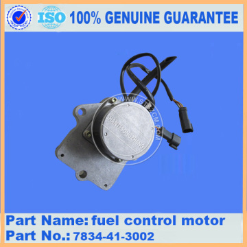 excavator spare parts fuel control motor 7834-41-3002 for PC300-7