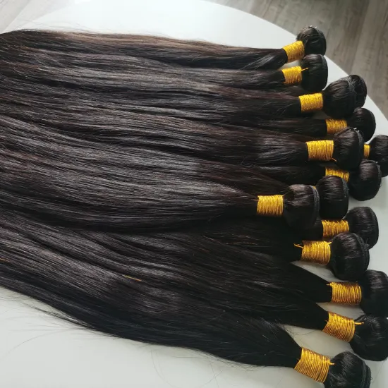 100% Human Hair Unprocessed Mink Hair Virgin Brazilian Human Bundles Raw Virgin Cuticle Aligned Hair Bundles With Closure