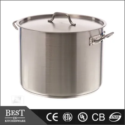stainless steel double ear Sauce pot with lid Sandwich bottom pot soup pot Stock pot Casserole pot