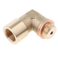 Brass elbow oxygen sensor connector with gasket