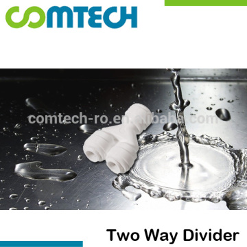 Two Way Divider Quick-Fitting Connector / RO Water System Install Parts