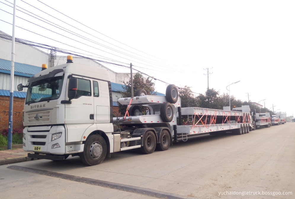 Low bed semi-trailer export to Africa