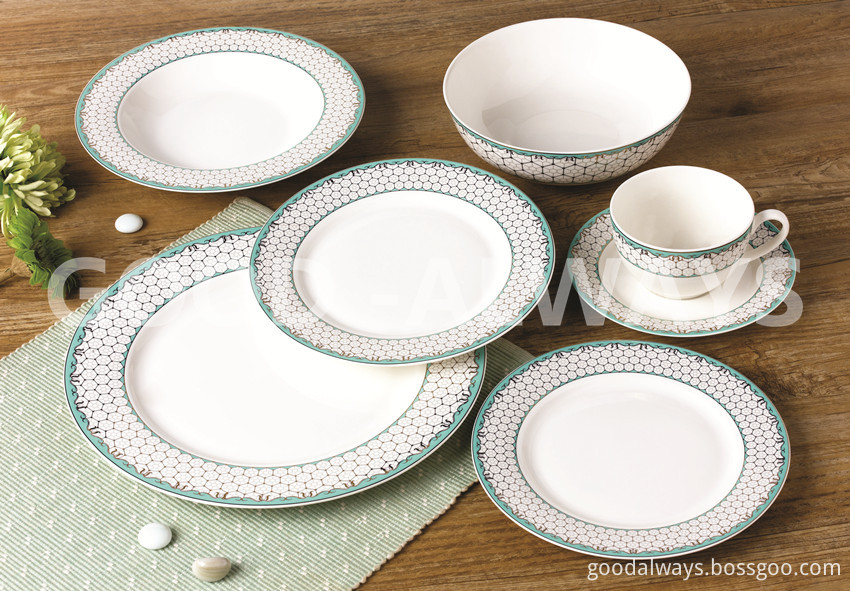 Nbc 717 New Bone China Tableware Set