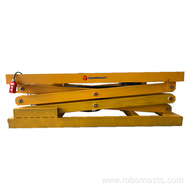 Shear type rigid chain lifting platform