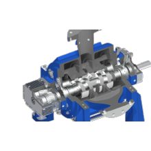 Double Volute Twin Screw Pump with Shaft Seal