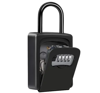 Eastommy NEW key storage lock box, outdoor key  lock box, metal box with lock