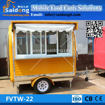 hot selling food vending cart/coffee cart trailer/mobile ice cream truck for price