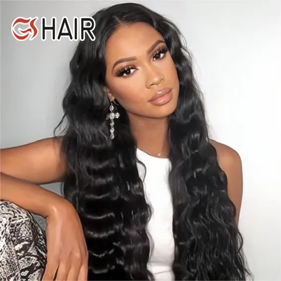 GS HD Lace Virgin Brazilian Human Hair Wigs - Deep Wave Curly Lace Front 150%/180%/220% Density
