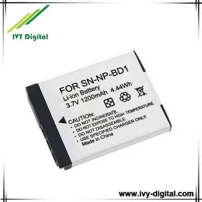 Camera Battery for Sony NP-BD1 with 1200mAh