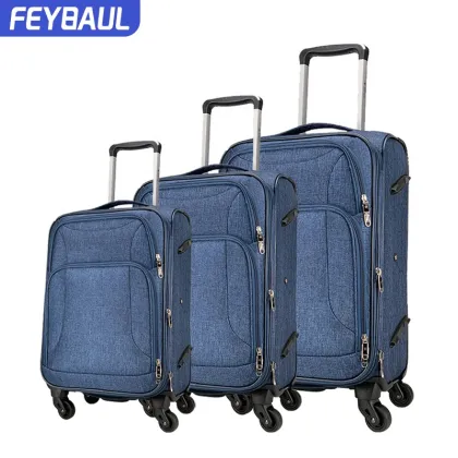 2020 Colorful soft luggage sets unique luggage sets fabric suitcase bag