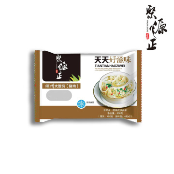 HUZHOU Кустарные вонтоны из свежего мяса ручной работы