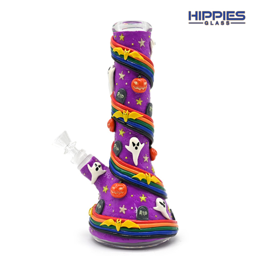 Polymer Clay Beaker Bong กับ Rainbow Ghost คุณภาพสูง Polymer Clay