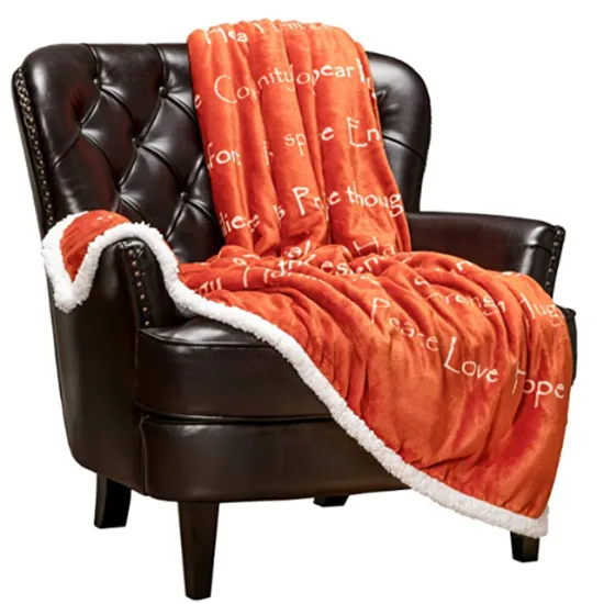 Direct factory price luxury sherpa blanket high quality new popular custom blanket