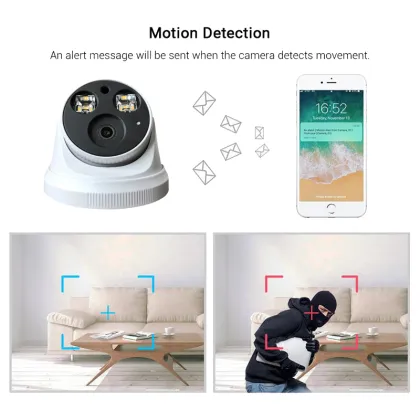 4K 8.0MP Blacklight Full Color Dome IP Camera