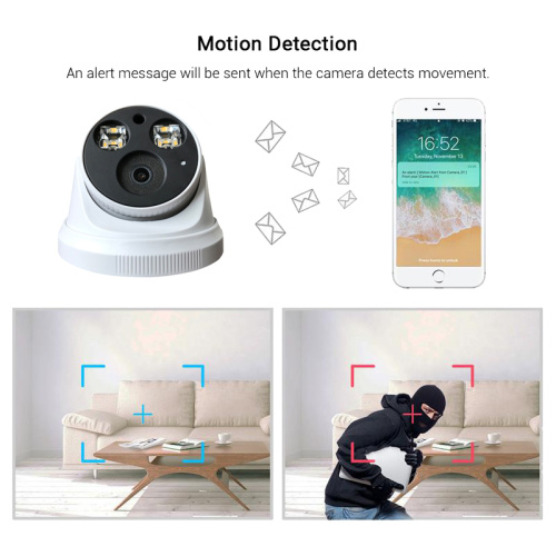 4K 8.0MP Blacklight Full Color Dome IP Camera