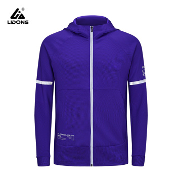 Reflecterende hoodie heren sportjack met capuchon