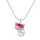 Rhodochrosite Luck Fox Collier pour femmes hommes guérison énergie cristal amulette animal pendant bijoux de pierres précieuses