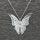 Silver Lovely Butterfly Pendant Necklace Jewelry for Women Girls Kids Pendant Chain Necklace 20+2 inch Women Jewelry