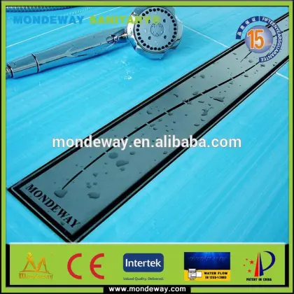 shower drain stainless steel floor drain channel laticrete linear drain