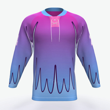 Custom made professional laced collar Ice hockey jerseys