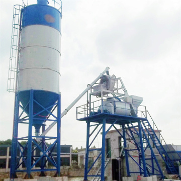 HZS75 electric hopper construction concrete batching plant