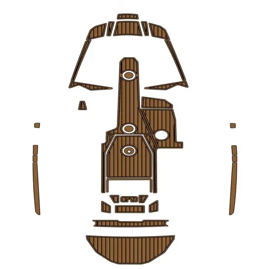 2017 Moomba Helix Swim Step Cockpit Boat EVA Faux Foam Teak Deck Floor Pad