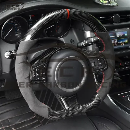 Carbon Fiber Racing Steering Wheels for Jaguar Sports Cars 2015-2019