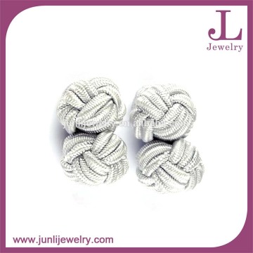 Popular Cheap Cufflinks Multi Colors Rubber Nylon Silk Knot Cufflinks