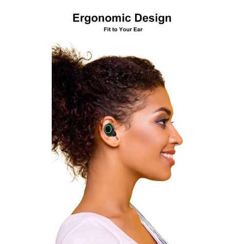 Fone de ouvido sem fio Bluetooth com versão Bluetooth 5.0