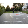 Piso e instalación de la cancha de baloncesto