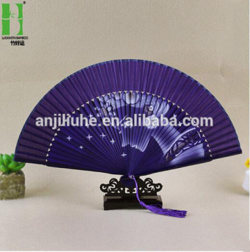 Arts crafts stylish japanese silk folk hand fan