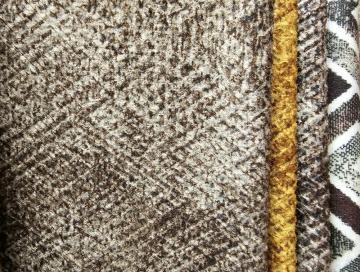 Knitted 100% Polyester Printed Embossed Fabric for Sofa