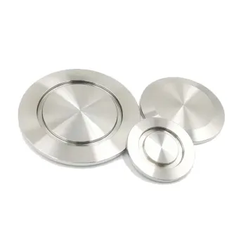 Sanitary grade stainless steel KF vacuum blind plate