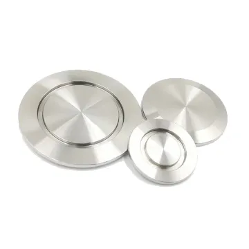 Sanitary grade stainless steel KF vacuum blind plate